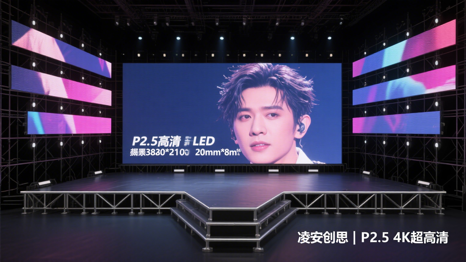 【LED显示设备】主舞台LED屏（P2.5-P4）租赁